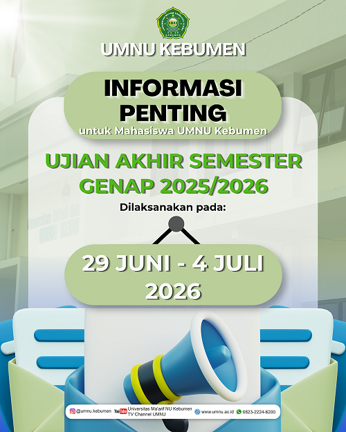 Informasi Ujian Akhir Semester Genap Tahun Akademik 2025/2026