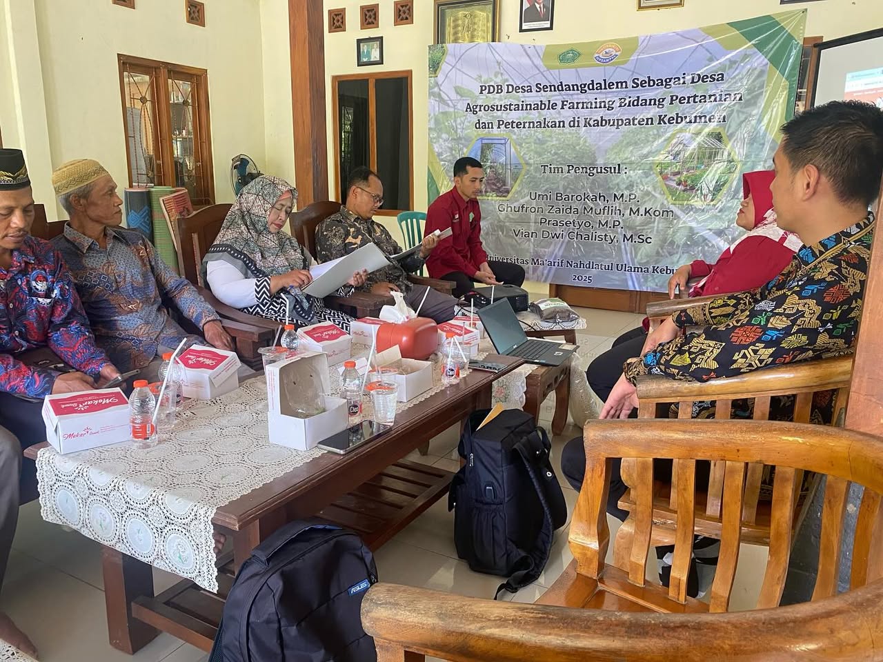 UMNU Kebumen Laksanakan Monitoring Internal Hibah Pemberdayaan Desa Binaan di Sendangdalem