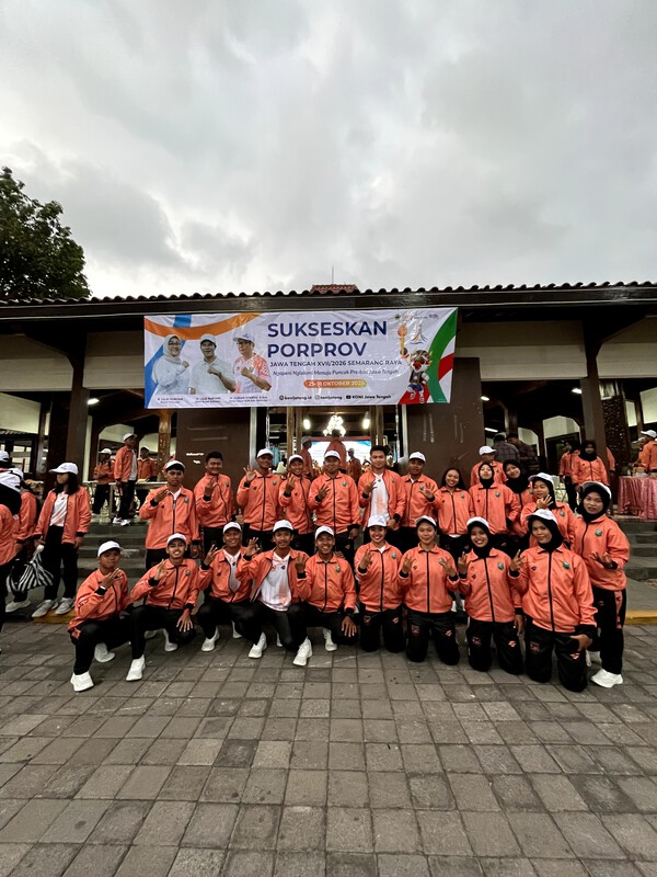 35 Mahasiswa dan 3 Dosen Pendidikan Olahraga UMNU Kebumen Ambil Bagian di Porprov Jateng 2026!